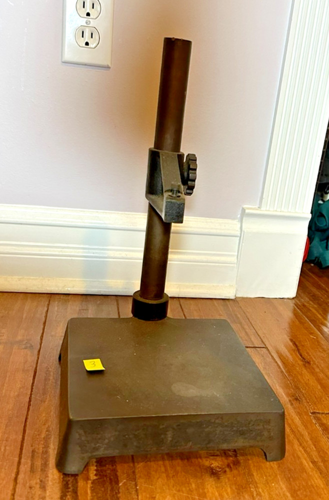 Indicator / Comparator Stand - 13" Tall - Cast Iron Surface Plate