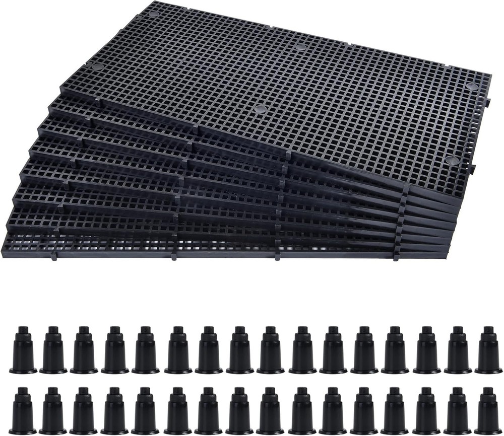"Plastic Grid Divider Tray Egg Crate Louvre Aquarium Fish Tank Bottom Isolation