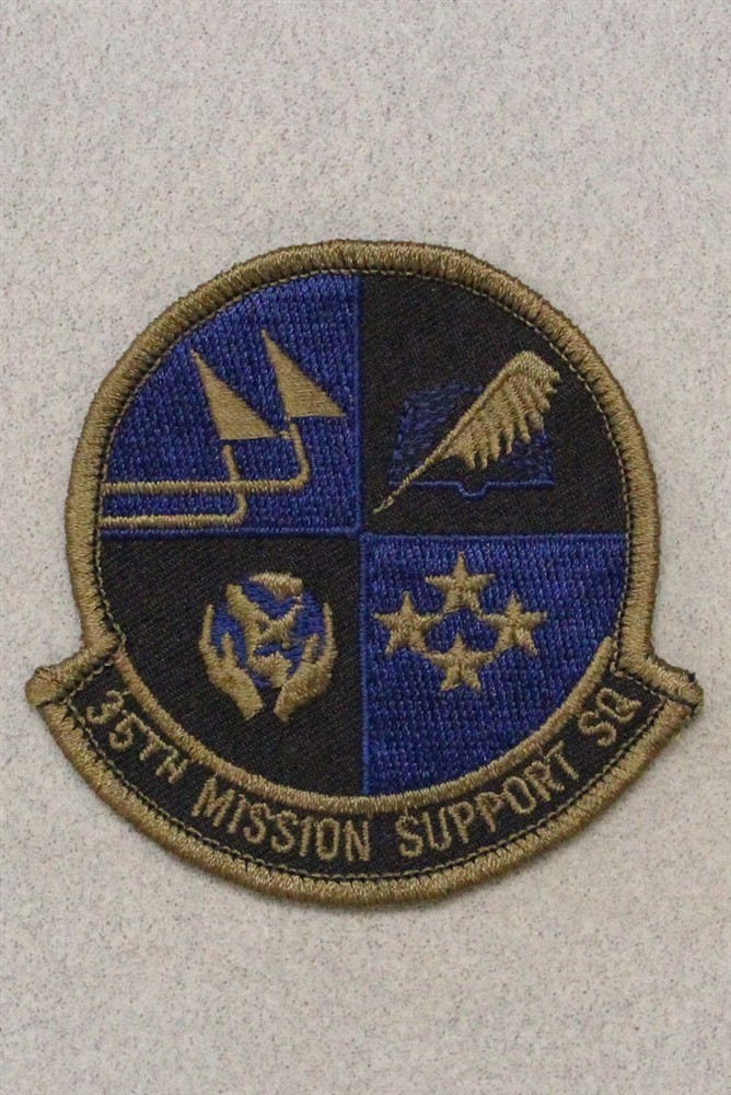 USAF Air Force Patch: 35th Mission Support Squadron - subdued 3859