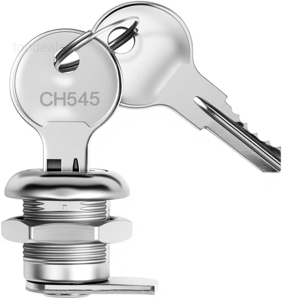Truck Tool Box Lock with Keys, 5/8" Replacement 1 Pack - (CH545), Silver