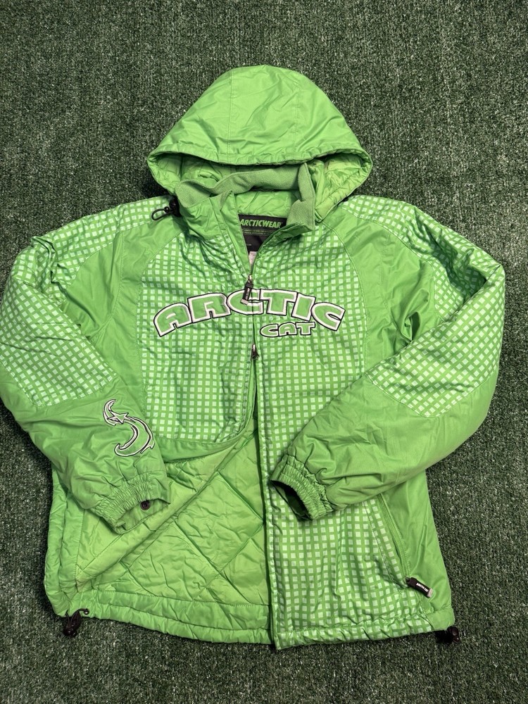 Arctic Cat Arcticwear Medium Green Snowmobile Jacket