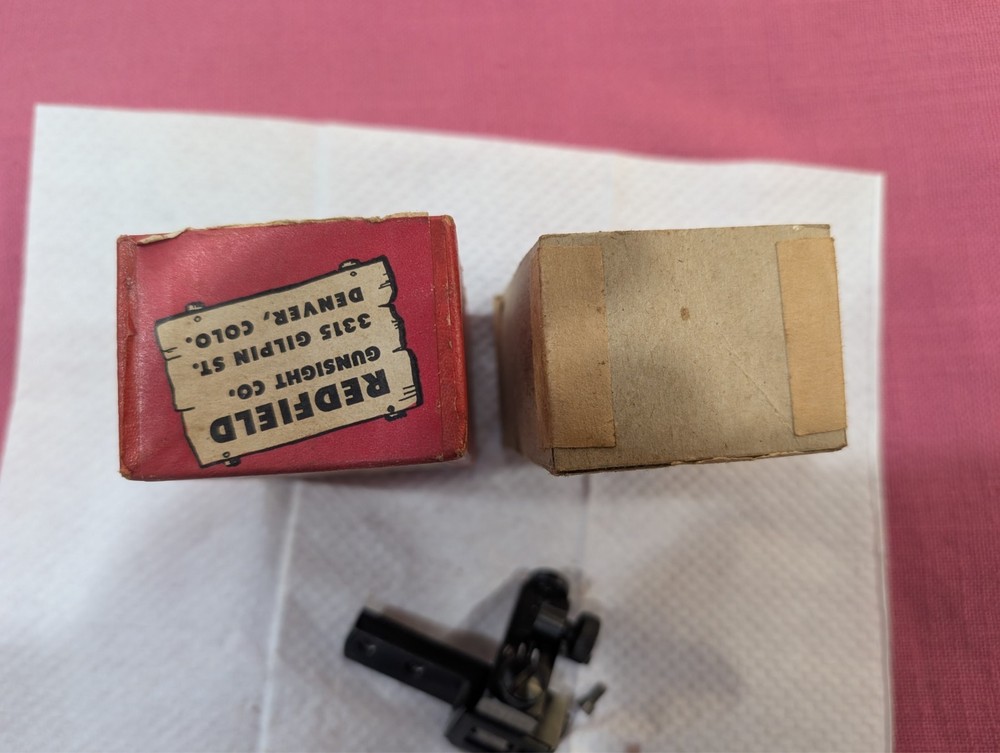 Vintage Redfield HUNTER KNOBS No. 80 CWH Micrometer Receiver Sight Winchester 43