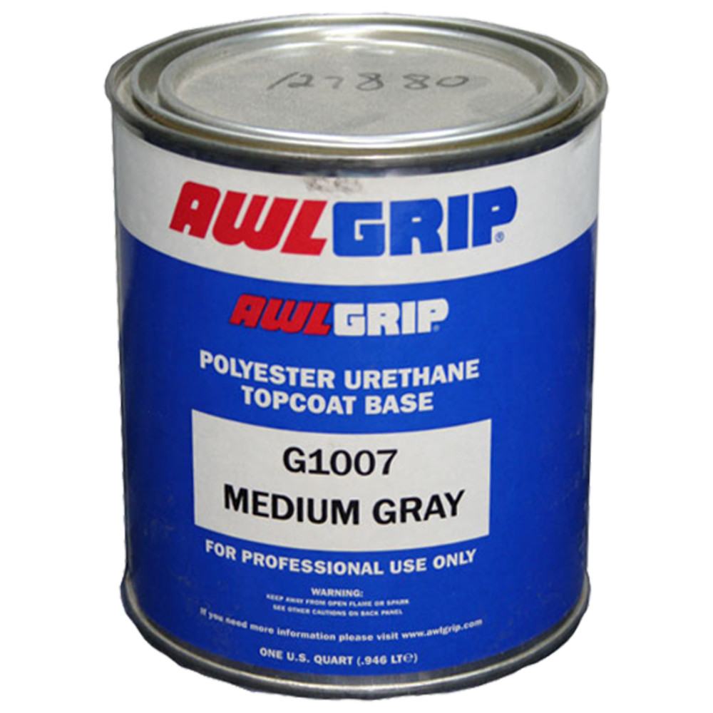 Awlgrip Topcoat Premium Polyester Urethane Medium Gray Quart G1007 /1QTUS