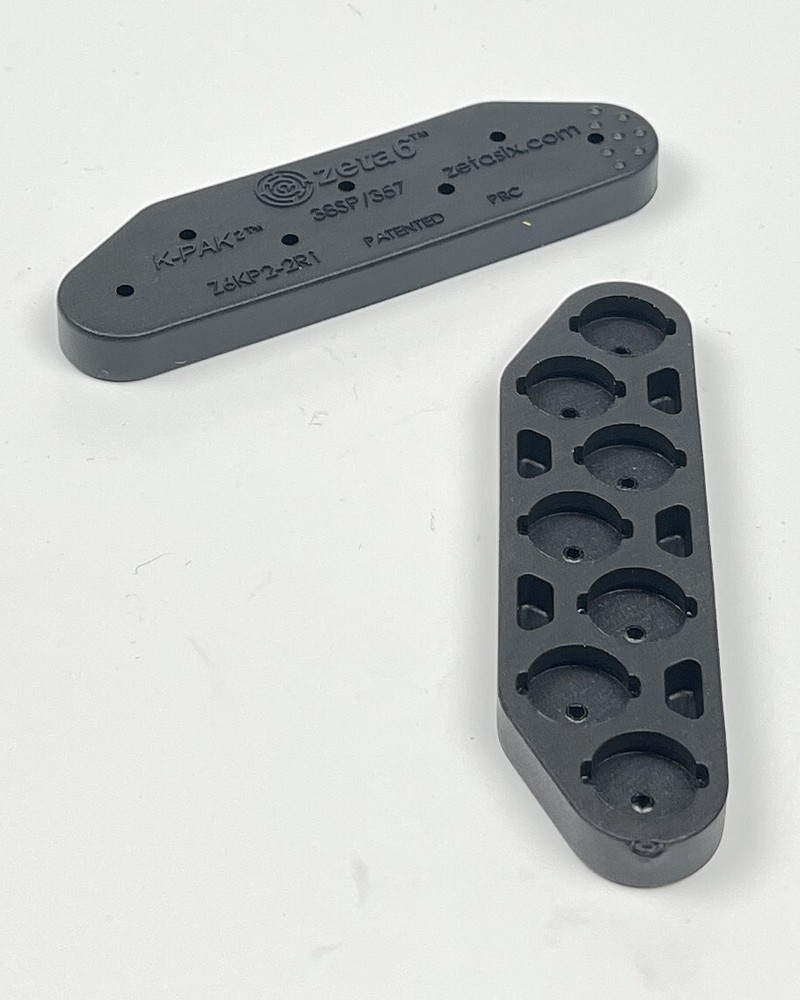 Zeta6 K-PAK2 EDC Stackable Speedloader for 38spl/357mag 6-Shot K-frame / 2-Pack