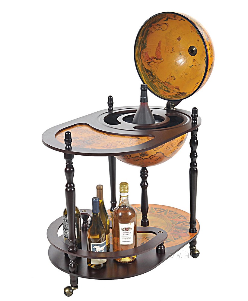 Exotic Globe drink trolley Red
