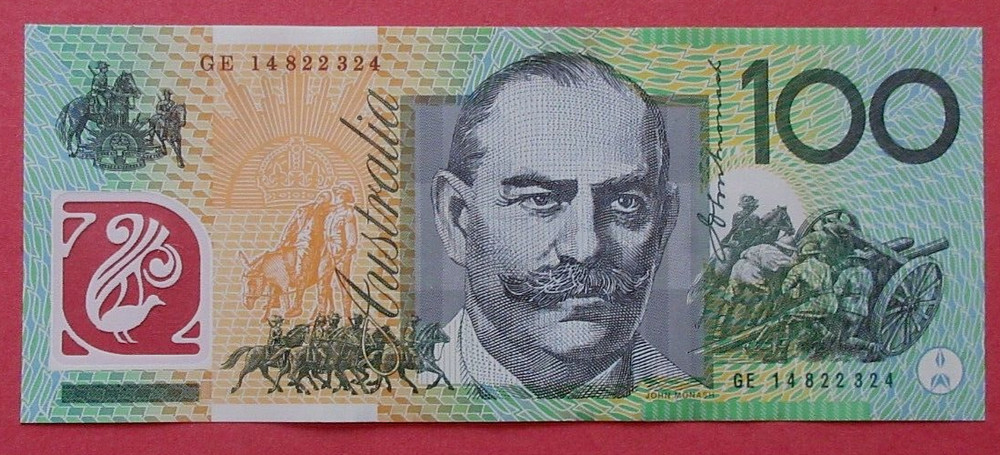 WORLD BANKNOTES(item1274) AUSTRALIA 100 DOLLARS 2014 P61e UNCIRCULATED.