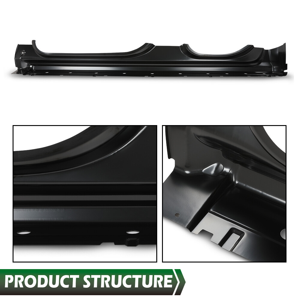 Fit For 14-18 Chevry Silverado GMC Sierra Extended Cab Rocker Panel Left+Right