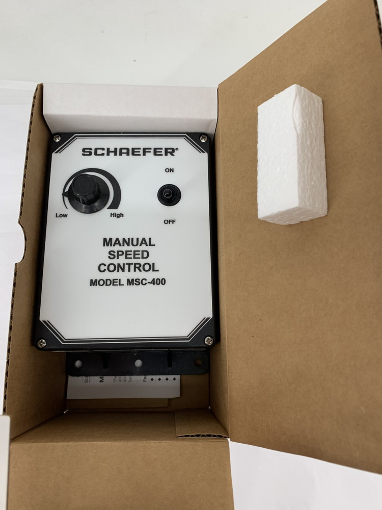 Schaefer Ventilation MSC-400B Manual Variable Speed Control 115V or 230VAC 12.5A