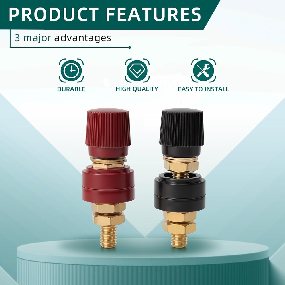 AUTOKAY 2 Pack 5/16 Inch Battery Terminal Stud Remote Binding Post...