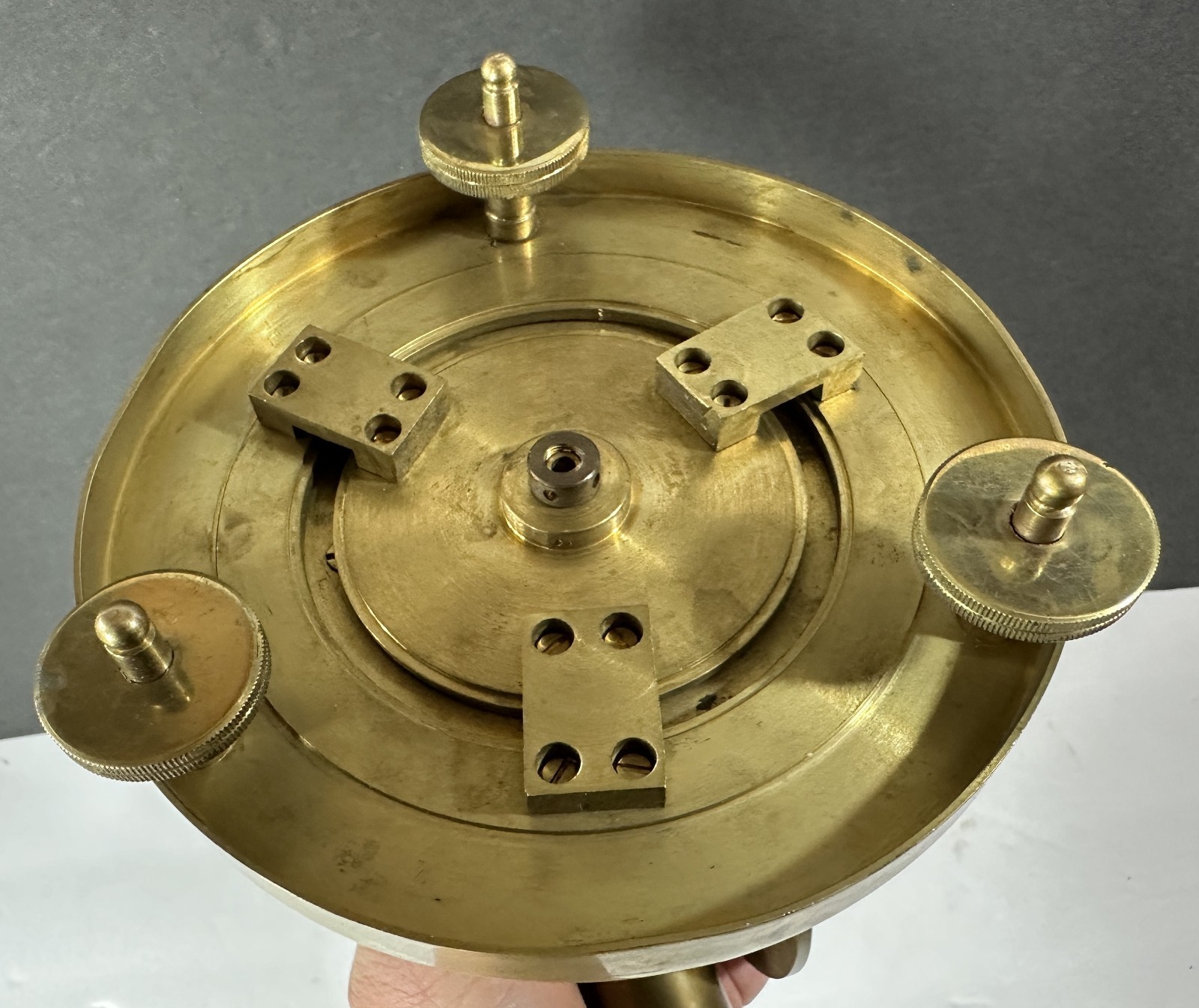 Vintage Brass Theodolite Surveyor's Level Transit Scope Compass Tool & Wood Box