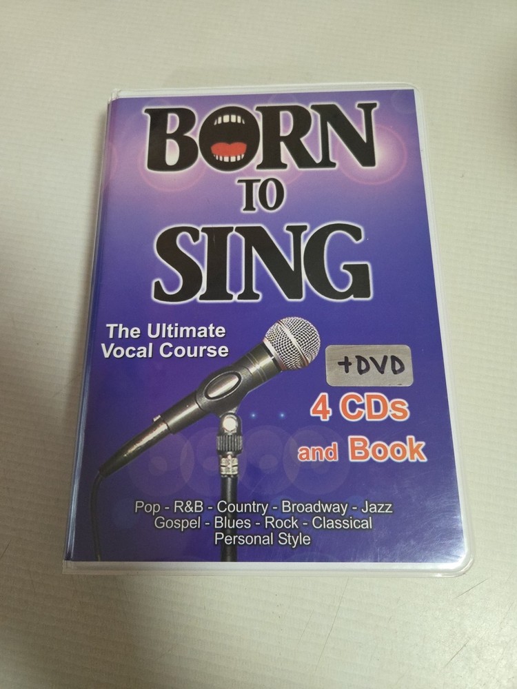 Born To Sing (The Ultimate Singing Course) DVD, 4 CD's, and Book