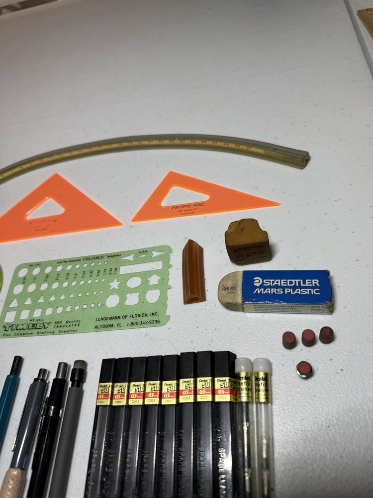 VTG Lot Architectural Drafting Template Tools Stencils BEROL STAEDTLER TIMELY