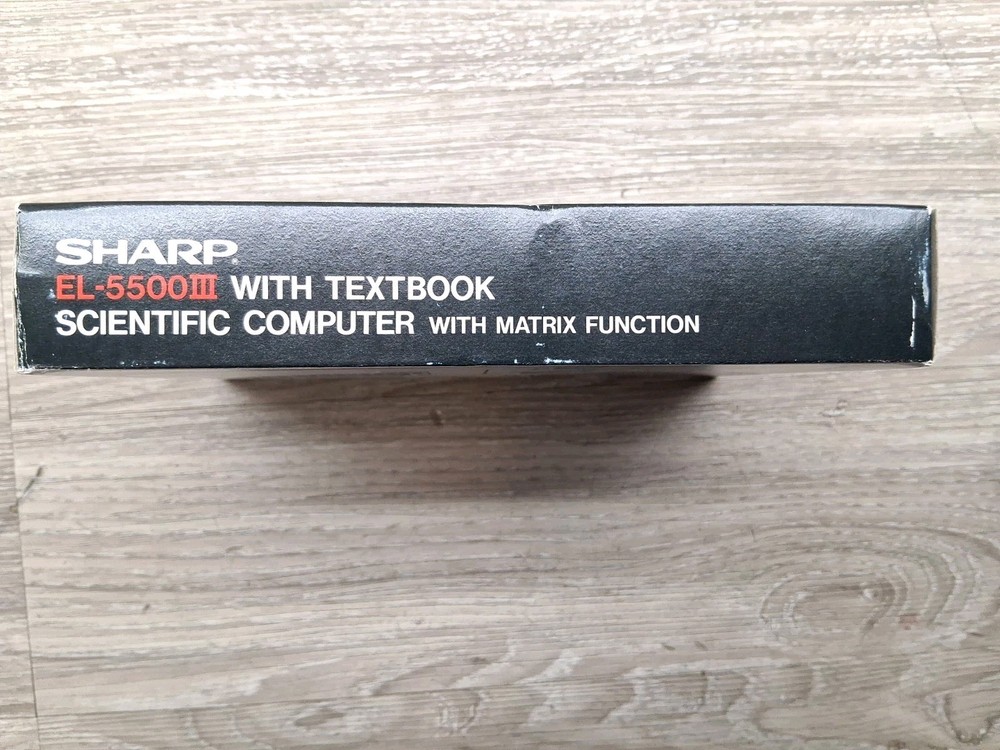 Sharp EL-5500III With Textbook Scientific Computer / Matrix Function ( Read ) !!