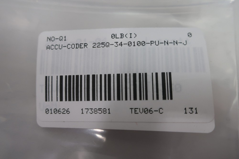 Accu-coder 225Q-34-0100-PU-N-N-J Encoder 5-24v-dc