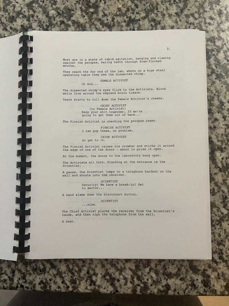 28 Days Later Horror Movie Script Reprint Full Screenplay Script