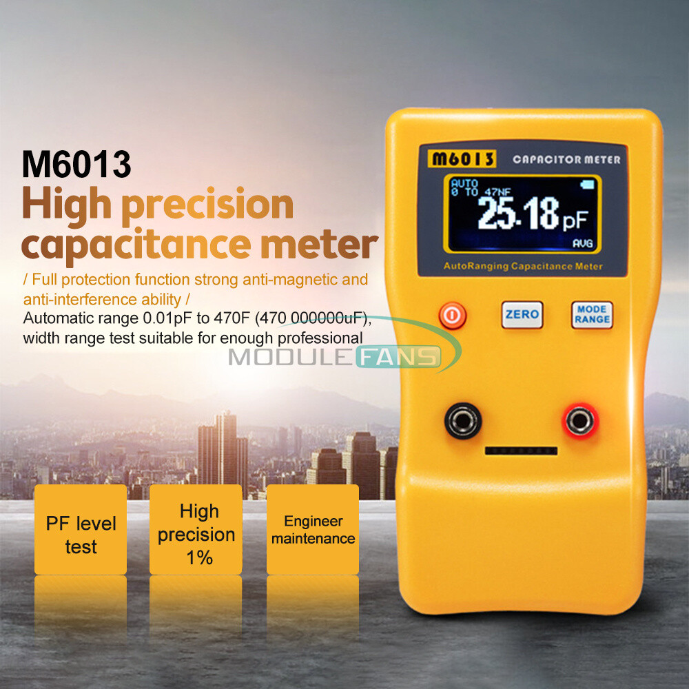 M6013 ESR Capacitance Ohm Meter Digital Resistance Capacitor Circuit Tester