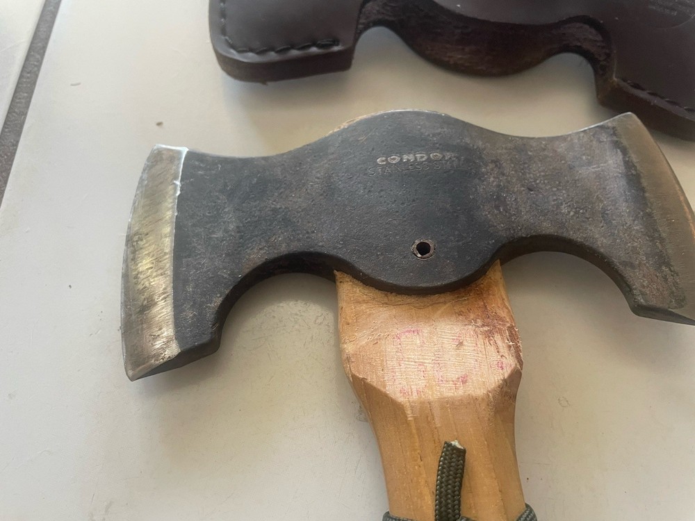 Condor Double Axe Stainless Steel w/Sheath