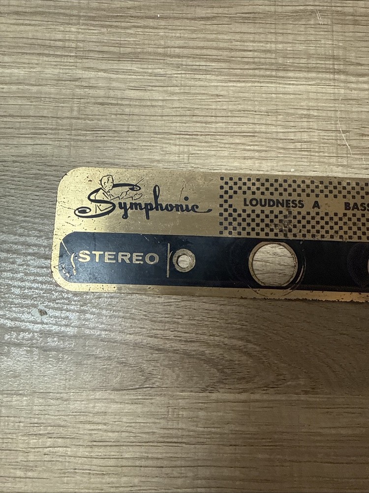 Metal Stereophonic Face Plate With Stereo Knobs J3