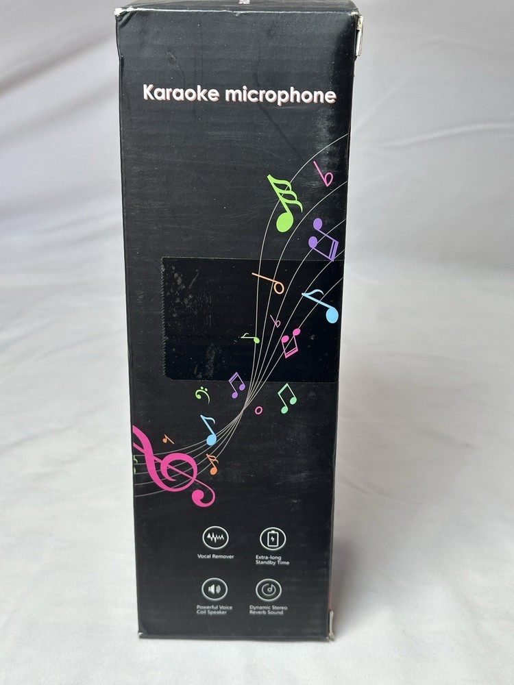 Portable Wireless Bluetooth KARAOKE MICROPHONE Vocal Remover Extra Long Battery