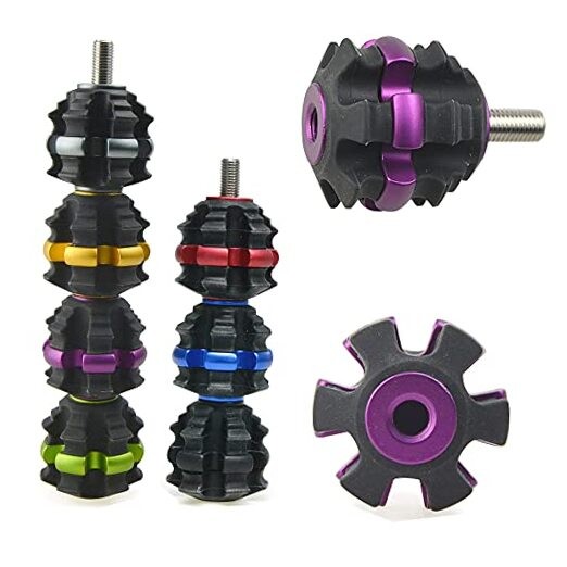 Archery Stackable Bow Stabilizer Ball Reduce Shock Absorber Balance Bar Purple