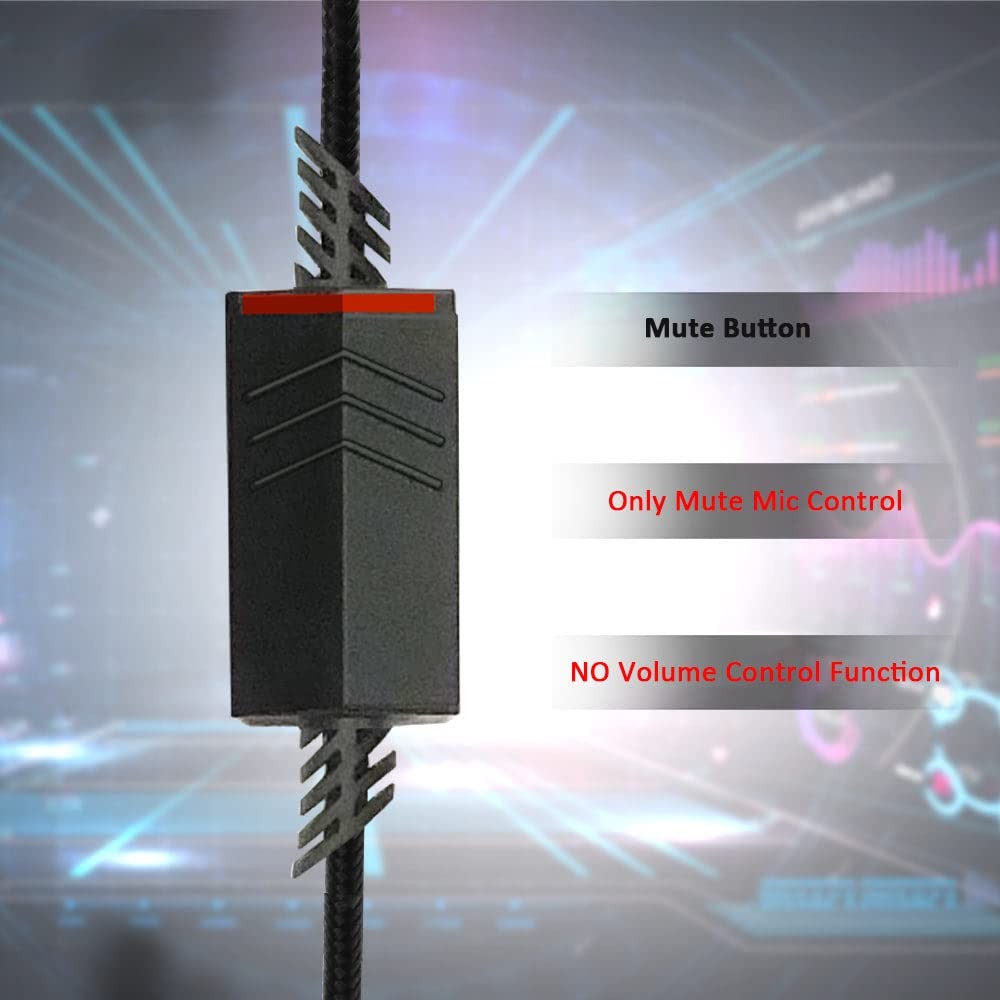 Replacement A40 Cord Compatible with Astro A40 Headset, A40 Inline Mute Audio...