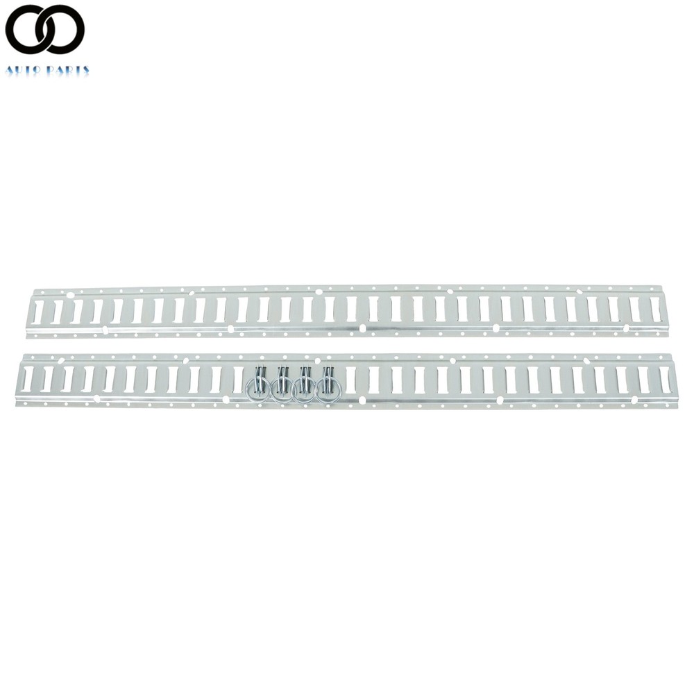 For Vans Trailers Cargo Trailer 12 Pack 5' E Track Tie Down Rail Kit Galvanized