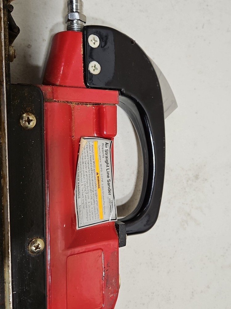 Central Pneumatic Straight Line Motion Air Inline Sander Item 91773