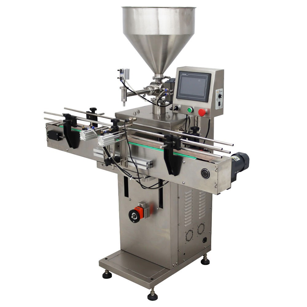 100-1000ml Automatic Servo Paste Liquid Filling Machine 110V 3.9" Bottle 1 Head