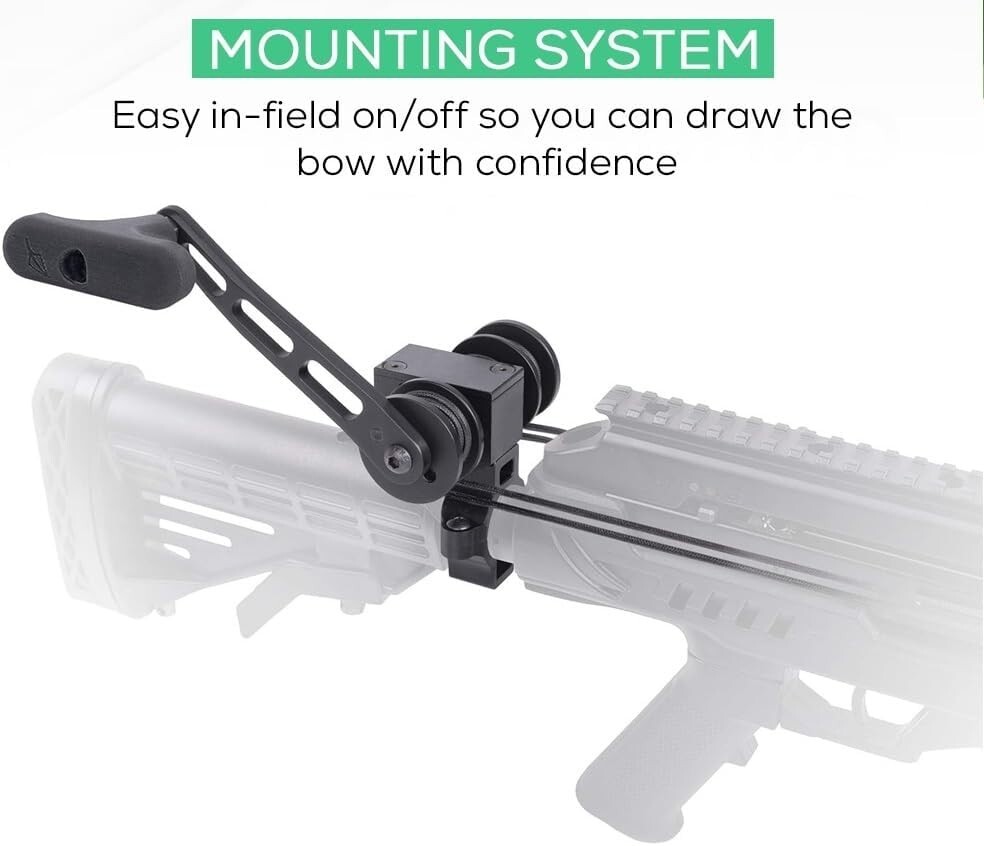 Power Draw Cocking Device for Crossbows - Ambidextrous & Lightweight Design