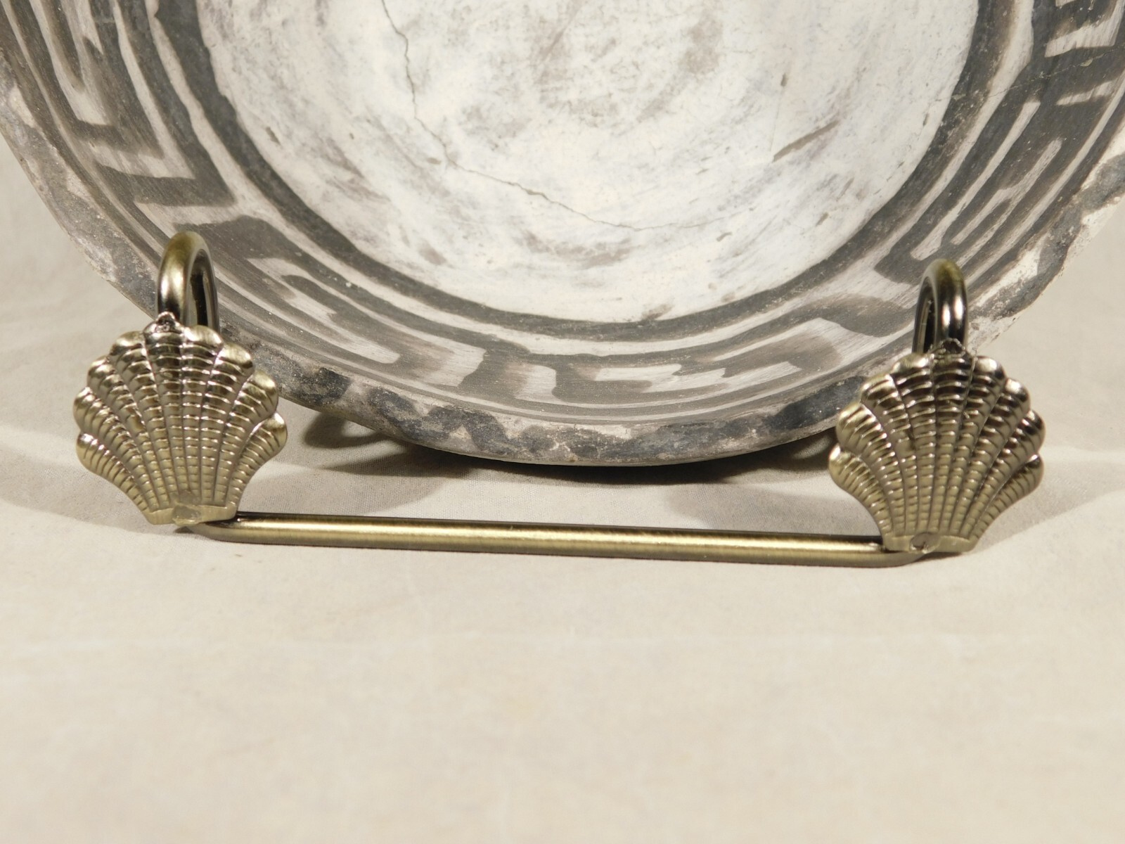 Easel Display Stand Metal Medium Size Adjustable Sea Shell Design