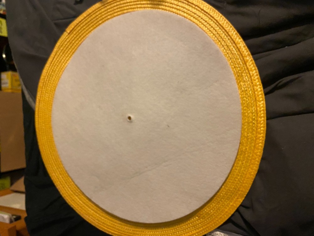 White Felt Turntable Slipmat 12"