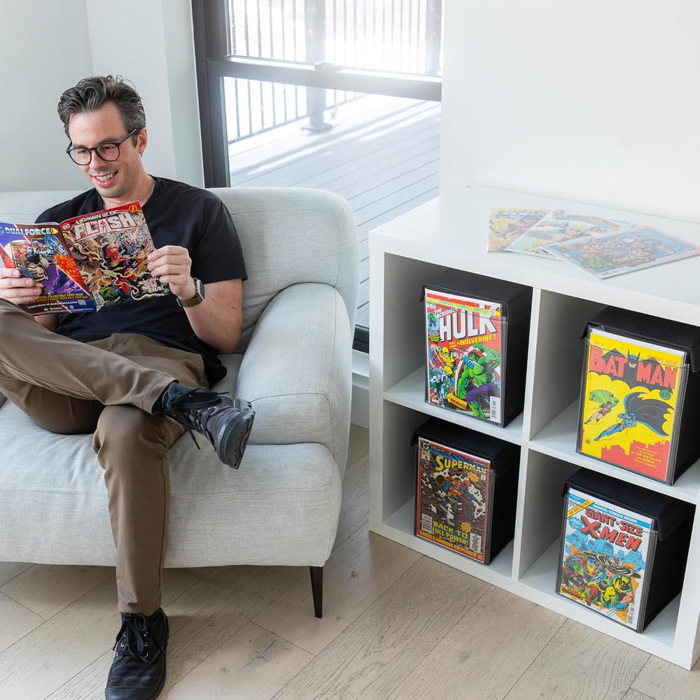 Comic Vision Comic Book Storage Box and Comic Book Display [Patent Pending] - Re