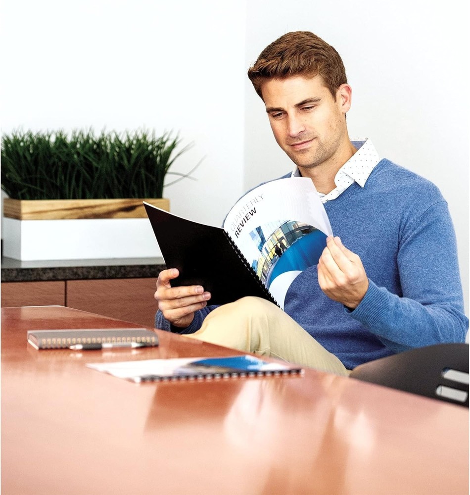 8mil Clear Binding Presentation Covers - 100 Pack for Enhanced Document Displays