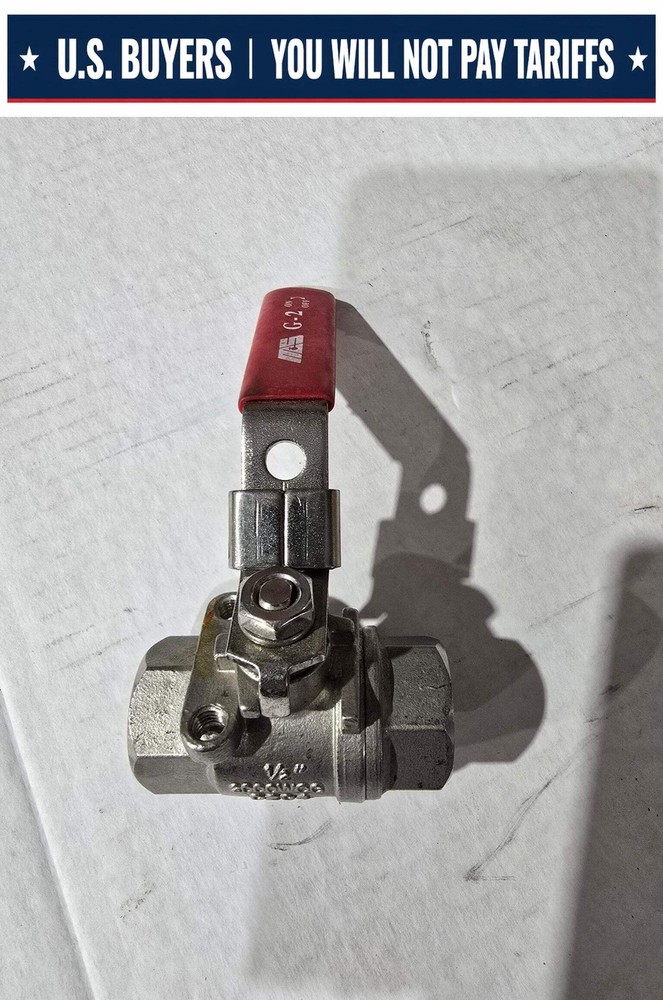 STAINLESS BALL VALVE 2000WOG 1/2" (USED)