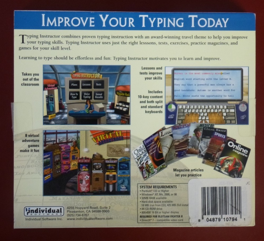 Software PC Typing Instructor Deluxe Version 15 NEW SEALED Jewel