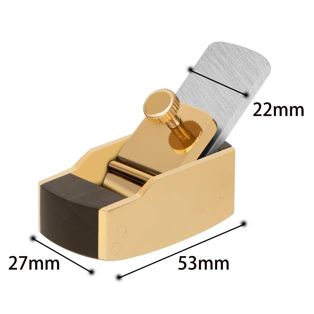 5pcs smooth convex bottom brass wrap blackwood planes ,violin/viola making tool