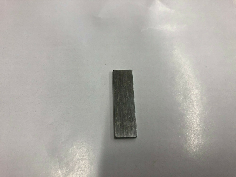 1.37mm Mitutoyo Steel Rectangular Gauge Gage Block