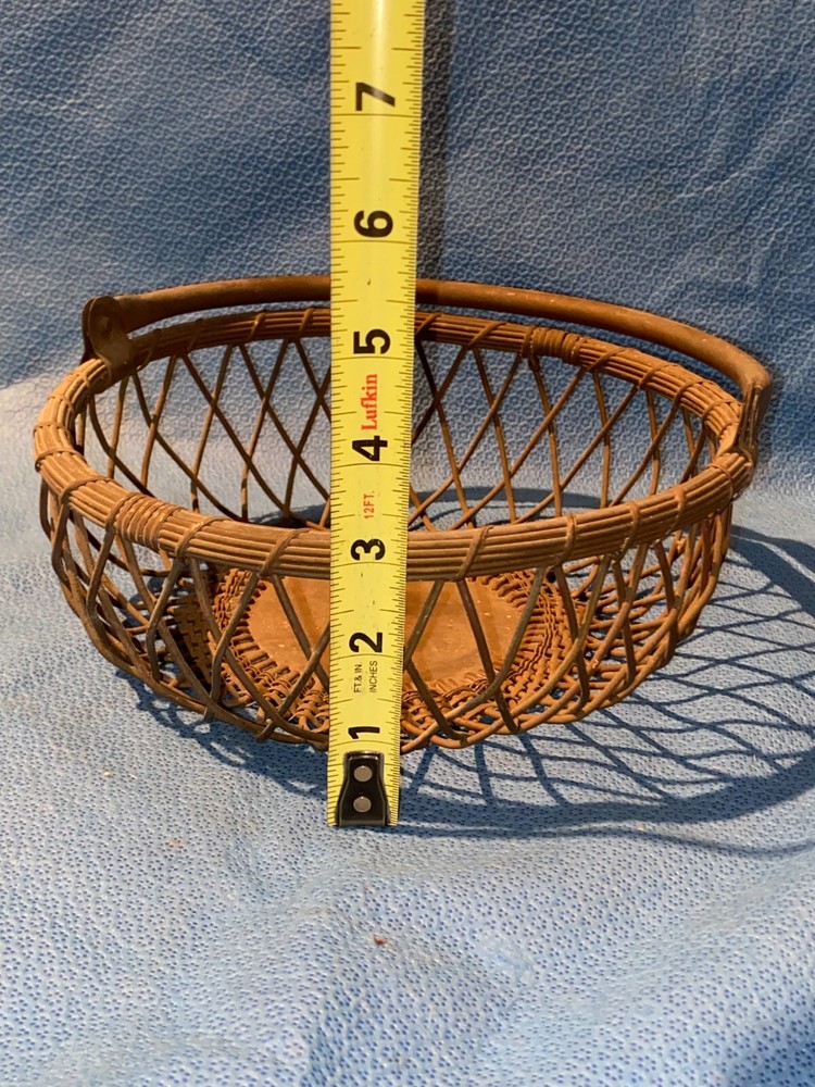 Vintage Round Metal Wire Egg Basket