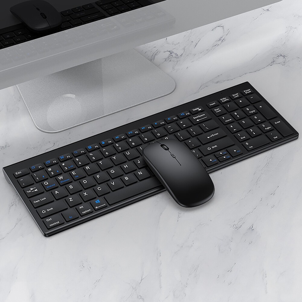 Wireless Keyboard And Mouse bluetooth Dual-mode Slim Rechargeable Typing Silent