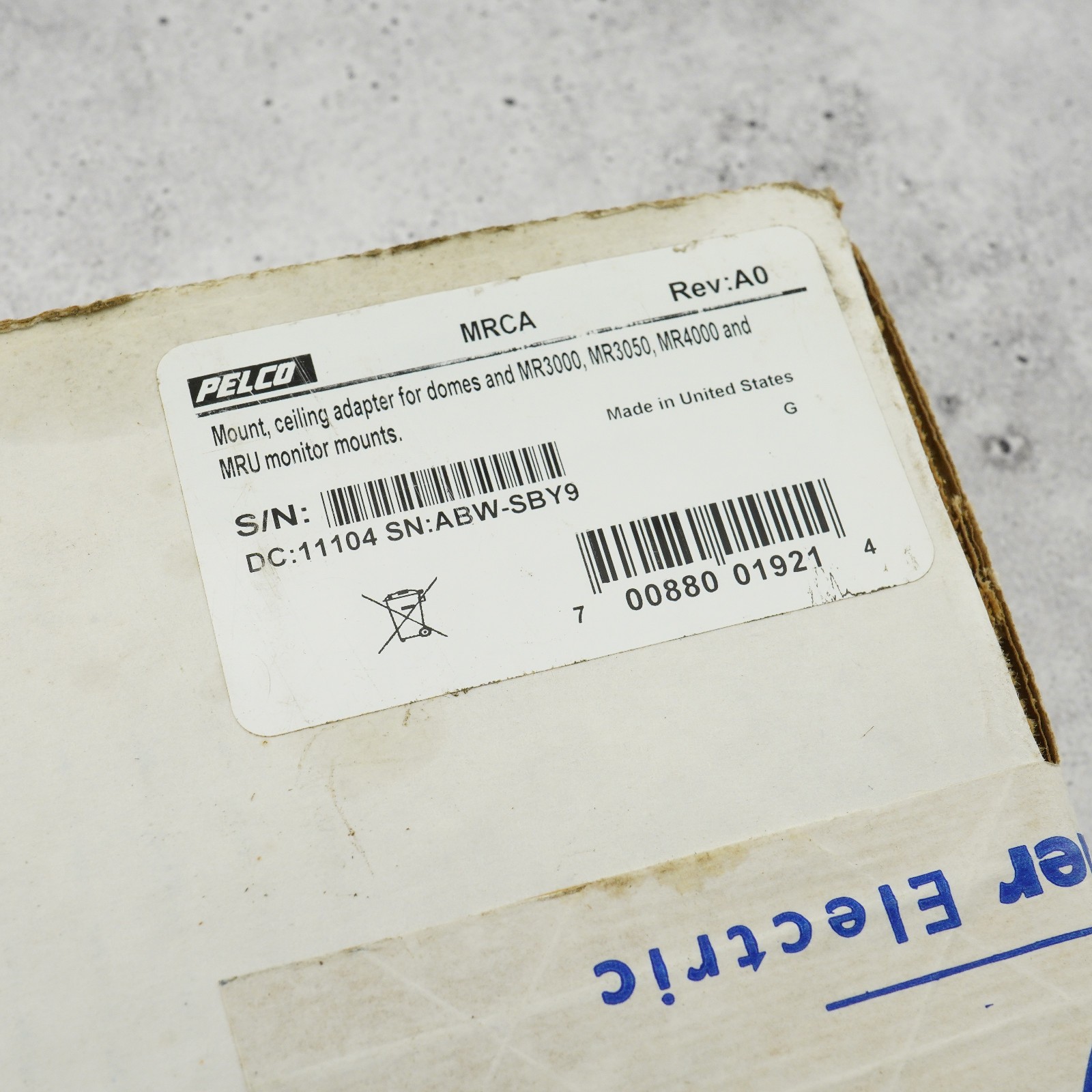 NEW Pelco C234M-A MRCA Ceiling Mount Adapter MR3000 MR3050 MR4000