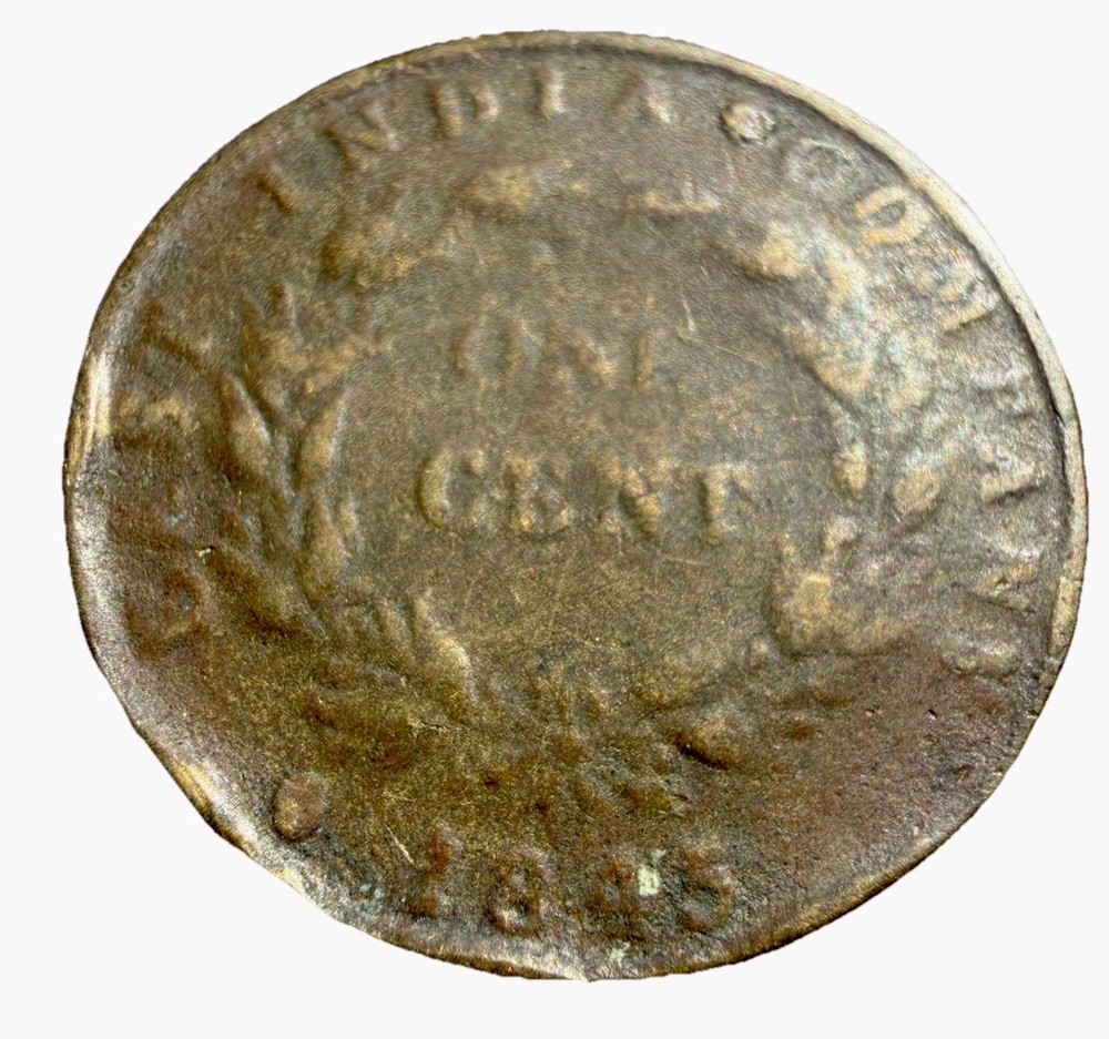 Straits Settlements Cent KM# 3 1845