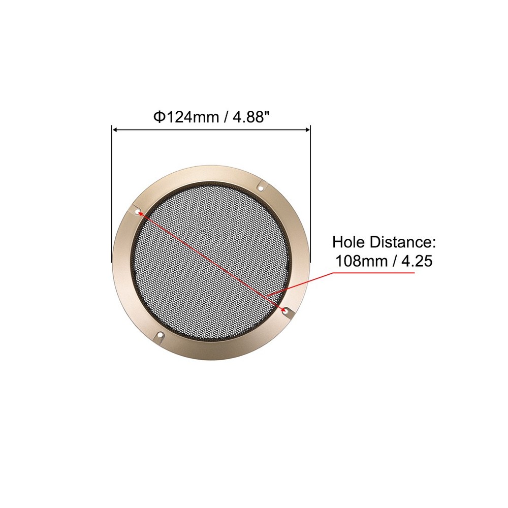 2Pack 4" Speaker Grill Mesh Circle Subwoofer Guard Protector Cover Audio