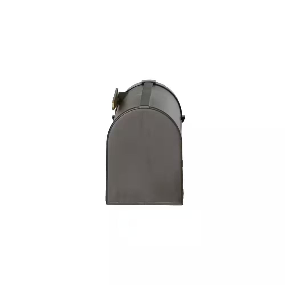 POSTAL PRO Plastic Large Mailbox Post Mount Outdoor Residential Mail Box Bronze