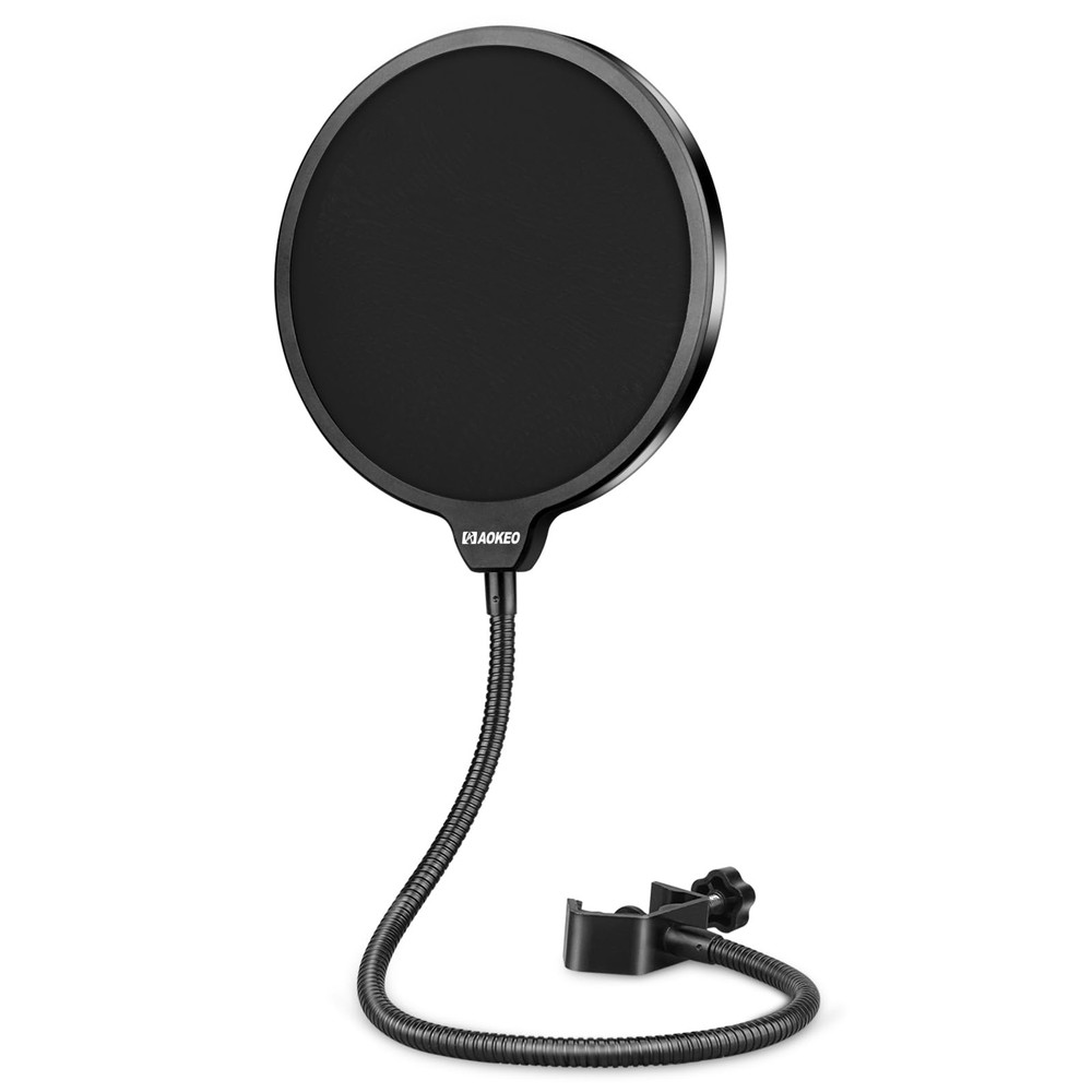 Aokeo Professional Microphone Pop Filter Mask Shield Filter,
