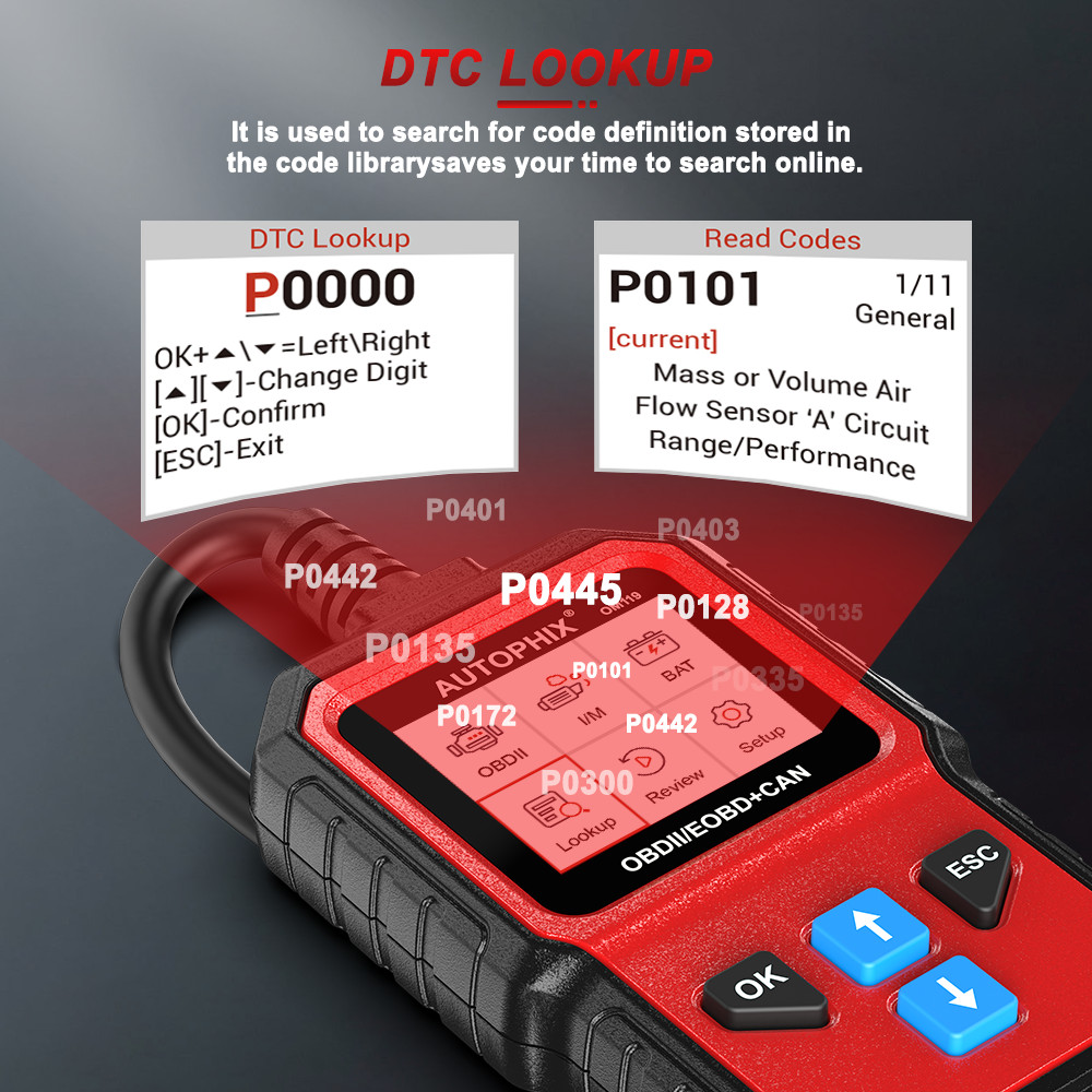 AUTOPHIX OM119 Engine Fault Code Reader OBD2 Scanner Diagnostic Tool Car Check