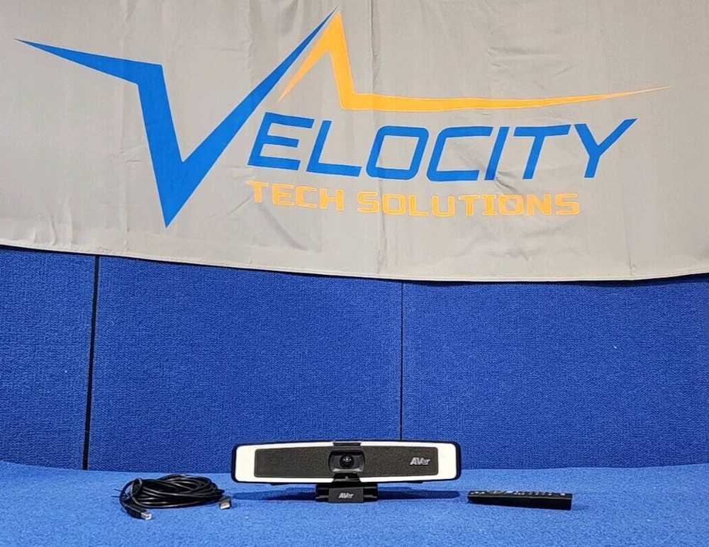 AVer VB130 Conference camera with USB cable and remote. NO POWER CABLE