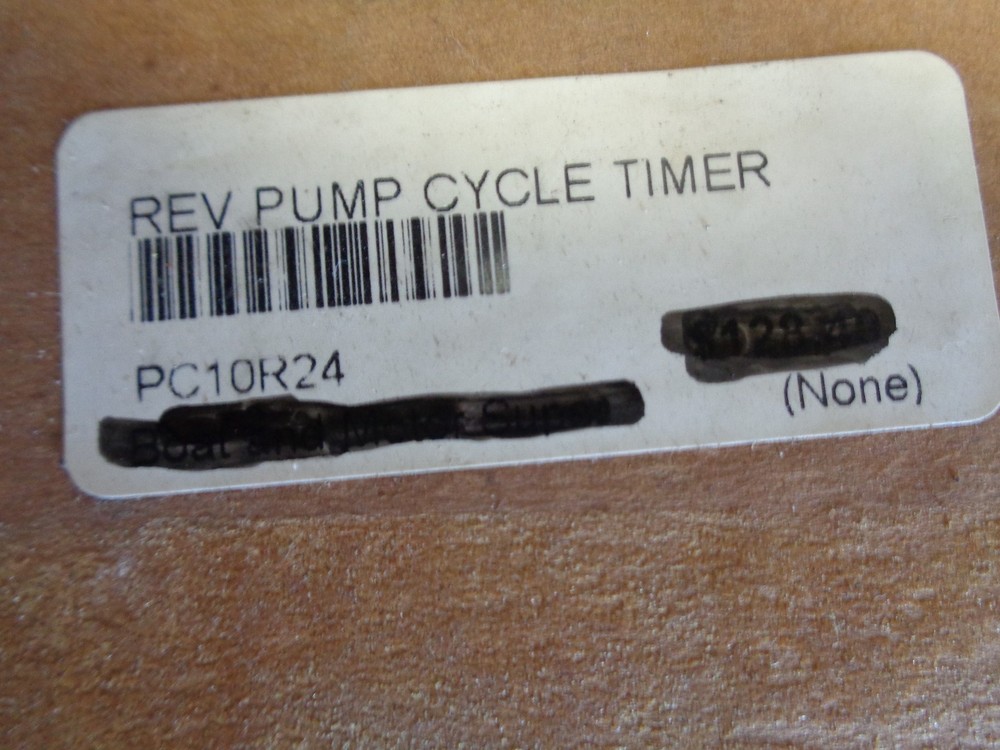 Groco PC-10-R 24 Volt Pump CYCLE Timer BAIT WELL