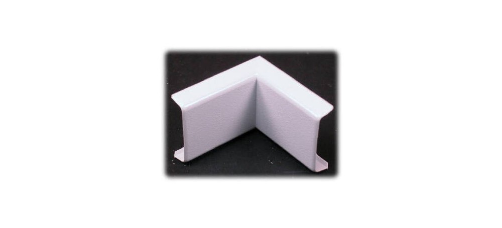 Wiremold NMW7 Wireway Inside Elbow, Non-Metallic, Plastic, White