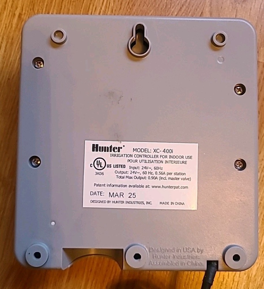 Hunter X-Core 4-Station Zone XC-400i Sprinkler Irrigation Timer Controller Works