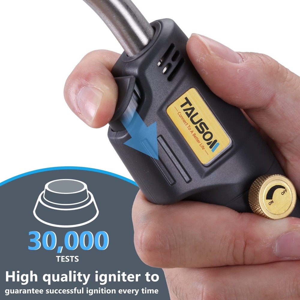 MAPP Map Gas Torch Kit with Holster, Adjustment Knob Trigger Start Propane Ho...